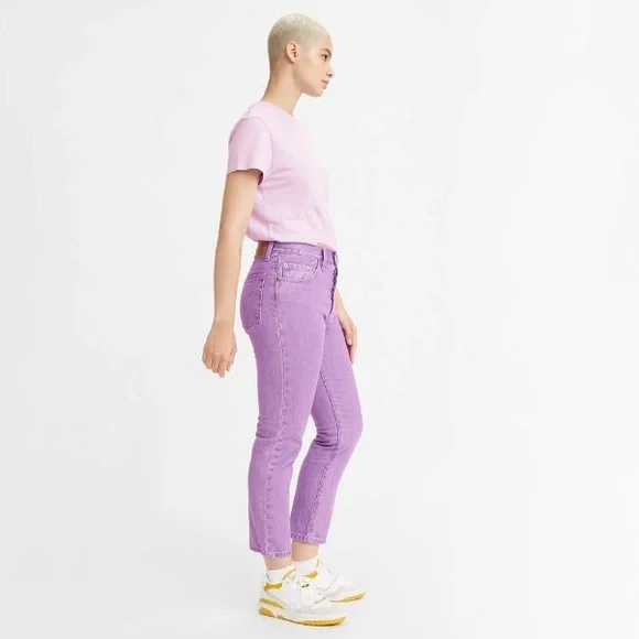 Levi's Purple Ankle & Cropped Jeans - Picture 3 of 13